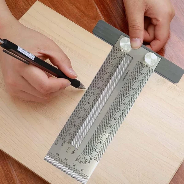 200/300/400mm Stainless Steel Precision Marking T Ruler