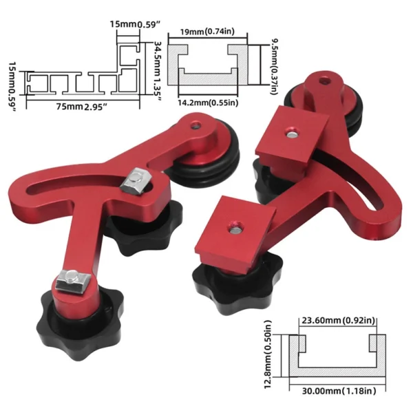 Aluminum Square Guide Rail For Circular Saws - Woodworking Cutting Guide, Adjustable Angle