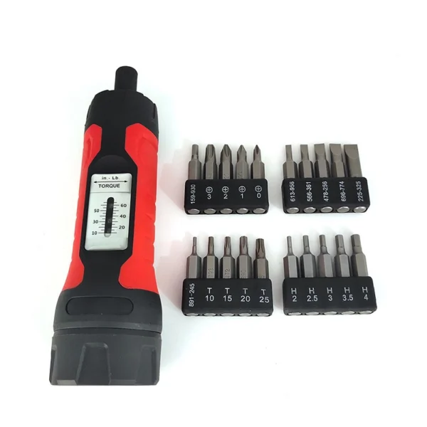 Manual torque screwdriver set