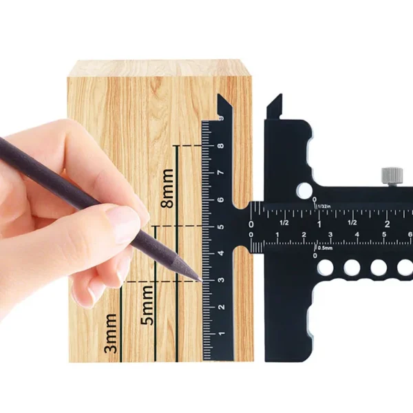 multipurpose Woodworking Scribing Ruler