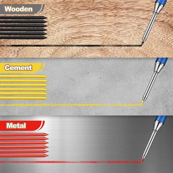2.8mm solid metal carpenter mechanical pencils