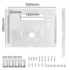 8mm Thick Acrylic Router Table Insert Plate for Drilling