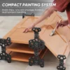 wall mount spray paint rack