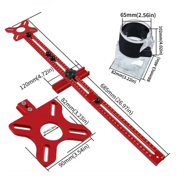 router groove bracket for MDF boards
